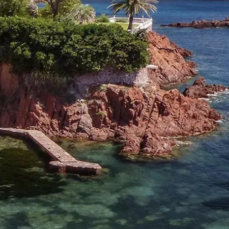 公寓 Vue Et Sur La Baie De Cannes Piscine 450m2 Randonnee Vtt Au Pied De L Esterel 泰晤勒·苏尔·梅尔
